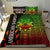 American Samoa Bedding Set - AS Seal Rocket Style (Reggae) Black - Polynesian Pride