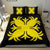 Hawaiian Bedding Set Royal Pattern - Black And Yellow - A2 Style - Polynesian Pride