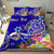 Tahiti Custom Personalised Bedding Set - Turtle Plumeria (Blue) - Polynesian Pride