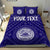 American Samoa Personalised Bedding Set - Seal In Polynesian Tattoo Style ( Blue) - Polynesian Pride