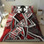 Wallis and Futuna Bedding Set - Tribal Flower Special Pattern Red Color - Polynesian Pride