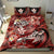 Kanaka Maoli (Hawaiian) Bedding Set - Waves Polynesian Turtle Hibiscus (Red) - Polynesian Pride