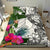 Yap Custom Personalised Bedding Set White - Turle Plumeria Banana Leaf - Polynesian Pride