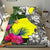 Palau Custom Personalised Bedding Set White - Turle Plumeria Banana Leaf - Polynesian Pride