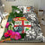 Fiji Custom Personalised Bedding Set White - Turtle Plumeria Banana Leaf - Polynesian Pride