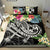 Tonga Polynesian Bedding Set - Summer Plumeria (Black) Black - Polynesian Pride