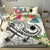 Marshall Islands Polynesian Bedding Set - Summer Plumeria (White) - Polynesian Pride