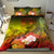 Fiji Bedding Set - Humpback Whale with Tropical Flowers (Yellow) - Polynesian Pride