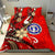 Northern Mariana Bedding Set - Tribal Flower With Special Turtles Red Color Red - Polynesian Pride