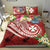 Wallis and Futuna Polynesian Bedding Set - Summer Plumeria (Red) Red - Polynesian Pride