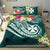 Wallis and Futuna Polynesian Bedding Set - Summer Plumeria (Turquoise) Turquoise - Polynesian Pride