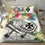 Wallis and Futuna Polynesian Bedding Set - Summer Plumeria (White) White - Polynesian Pride