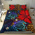 Hawaii Lauhala Hibiscus Polynesian Tropical Blue Bedding Set - Wake Style - AH - Polynesian Pride