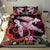 Hawaii Turtle Couple Valentine's Hibiscus Plumeria Bedding Set - Valentine Style - AH Black - Polynesian Pride