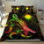 Marshall Islands Polynesian Bedding Set - Turtle With Blooming Hibiscus Reggae - Polynesian Pride