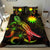 Nauru Polynesian Bedding Set - Turtle With Blooming Hibiscus Reggae - Polynesian Pride