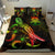 Tuvalu Polynesian Bedding Set - Turtle With Blooming Hibiscus Reggae - Polynesian Pride