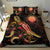 CNMI Polynesian Bedding Set - Turtle With Blooming Hibiscus Gold - Polynesian Pride