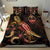 Guam Polynesian Bedding Set - Turtle With Blooming Hibiscus Gold - Polynesian Pride