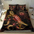 Hawaii Polynesian Bedding Set - Turtle With Blooming Hibiscus Gold - Polynesian Pride