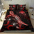 Papua New Guinea Polynesian Bedding Set - Turtle With Blooming Hibiscus Red - Polynesian Pride