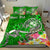 Guam Custom Personalised Bedding Set - Turtle Plumeria (Green) - Polynesian Pride