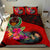 Pohnpei Bedding Set - Polynesian Hook And Hibiscus (Red) - Polynesian Pride