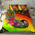 Pohnpei Bedding Set - Polynesian Hook And Hibiscus (Reggae) - Polynesian Pride