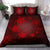 Hawaiian Plumeria Hibiscus Turtle Under The Sea Polynesian Bedding Set Red - Polynesian Pride