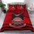 Kiribati Duvet Cover Set - Kiribati Flag & Coat Of Arms Red - Polynesian Pride