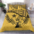 Kosrae Duvet Cover Set - Kosrae Flag Yellow - Polynesian Pride