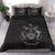 Solomon Island Duvet Cover Set - Flag & Coat Of Arms Black - Polynesian Pride