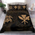 Hawaiian Map Kanaka Maoli Turtle Polynesian Bedding Set Gold - Polynesian Pride