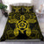 Hawaiian Turtle Hibiscus Polynesian Bedding Set Yellow - Polynesian Pride