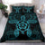 Hawaiian Turtle Hibiscus Polynesian Bedding Set Blue - Polynesian Pride