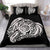 Hawaiian Turtle Hibiscus Polynesian Bedding Set Simple White - Polynesian Pride