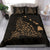 Hawaiian Map Rays Turtle Polynesian Bedding Set - Gold - Polynesian Pride