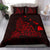 Hawaiian Map Rays Turtle Bedding Set - Red - Polynesian Pride