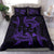 Hawaiian Map Hamerhead Shark Yin Yang Polynesian Bedding Set - Purple - Polynesian Pride