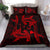 Hawaiian Map Hamerhead Shark Yin Yang Polynesian Bedding Set - Red - Polynesian Pride