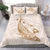 Hawaiian Map Whale Polynesian Bedding Set - White - Polynesian Pride