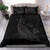 Hawaiian Map Whale Polynesian Bedding Set - Gray - Polynesian Pride