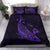 Hawaiian Map Whale Polynesian Bedding Set - Purple - Polynesian Pride