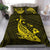 Hawaiian Map Whale Polynesian Bedding Set - Yellow - Polynesian Pride