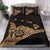 Hawaiian Shaka Aloha Map Polynesian Bedding Set - Gold - Polynesian Pride