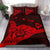 Hawaiian Shaka Aloha Map Polynesian Bedding Set Red - Polynesian Pride