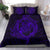 Hawaiian Hammerhead Shark Yin Yang Polynesian Bedding Set - Purple - Polynesian Pride