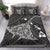 Hawaiian Map Kanaka Manta Ray White Polynesian Bedding Set - Polynesian Pride