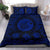 Hawaiian Map Honu Hibiscus Tropic Blue Polynesian Bedding Set - Polynesian Pride