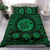 Hawaiian Map Honu Hibiscus Tropic Green Polynesian Bedding Set - Polynesian Pride